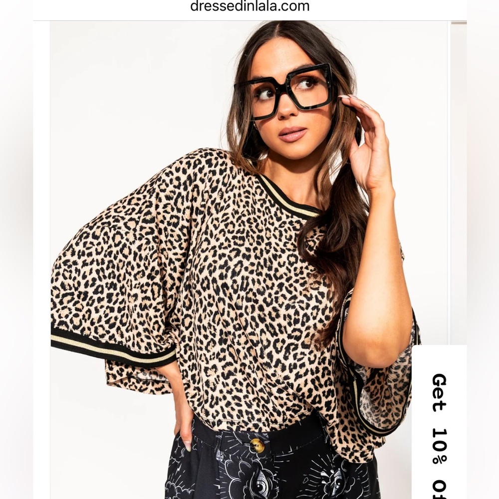 Dressed in LALA Leopard Crop NWT